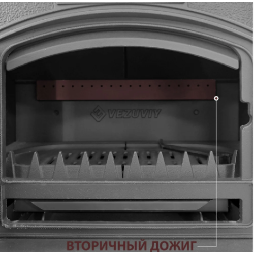 Печь-камин Везувий KZ-14 S "Антрацит" 
