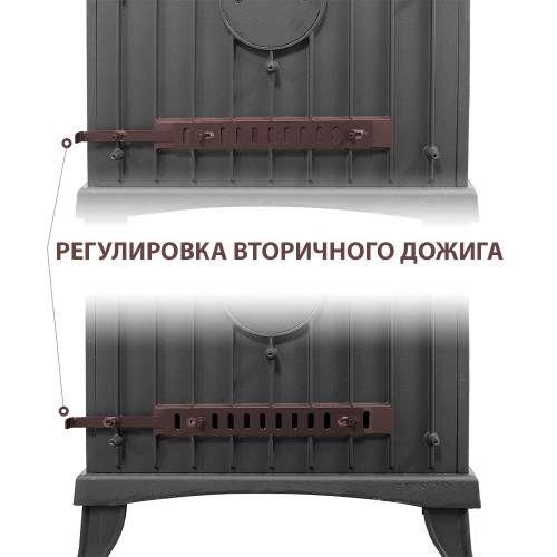 Печь-камин Везувий KZ-14 S "Антрацит" 