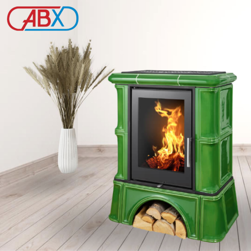 Печь камин ABX Bavaria NI, кафельный цоколь - вставка York NI 