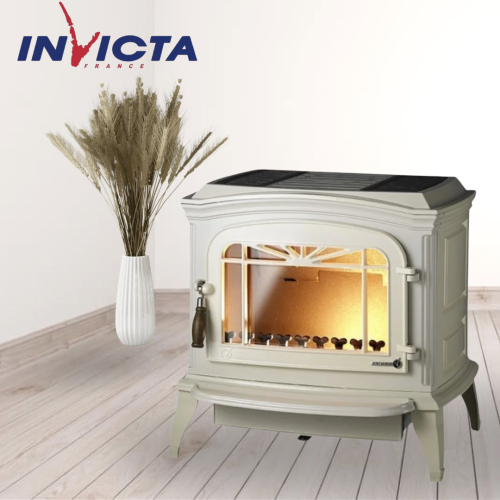 Печь-камин Invicta Bradford слоновая кость