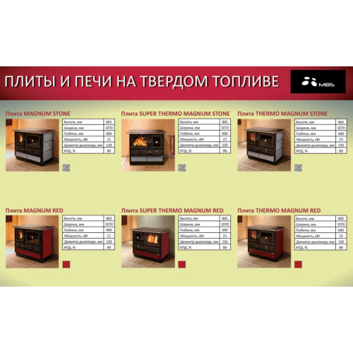 Печь-камин MBS Magnum Red L/R