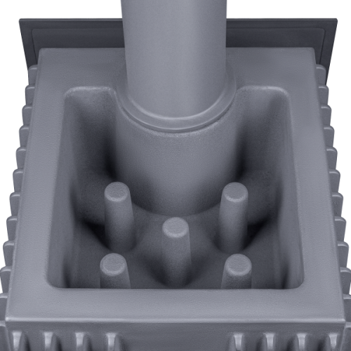 Чугунная печь для бани Гефест Grom 80 (П2)