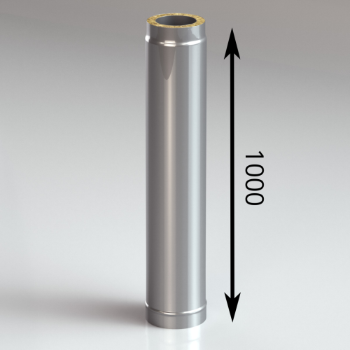 Сэндвич труба для дымохода AISI 430/430 1 метр 150/250 мм